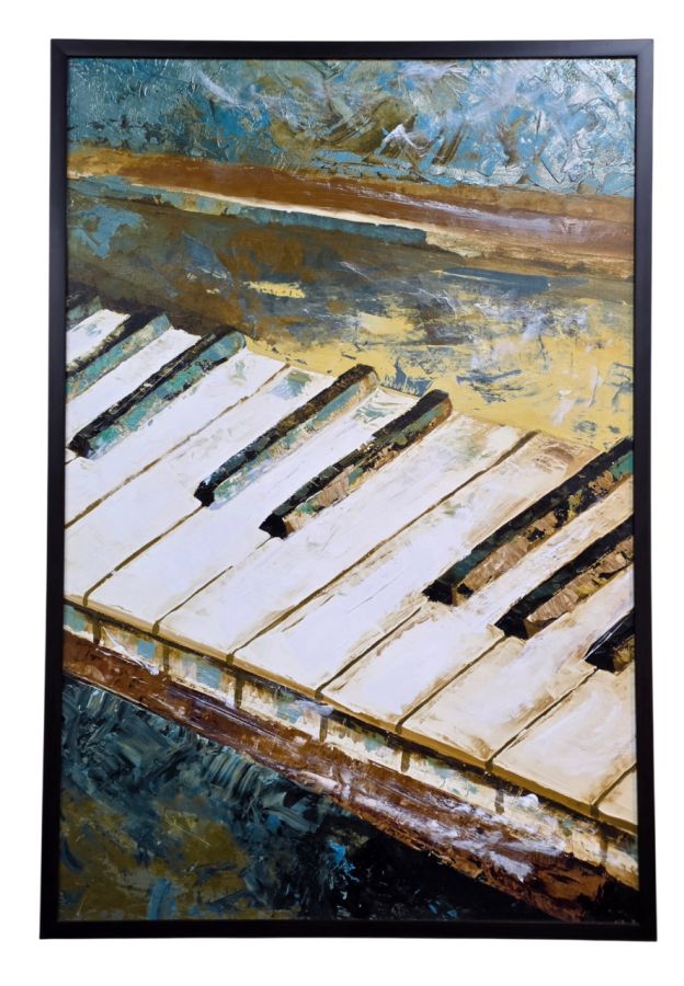 Amodeus Piano Framed Canvas Art : furniture