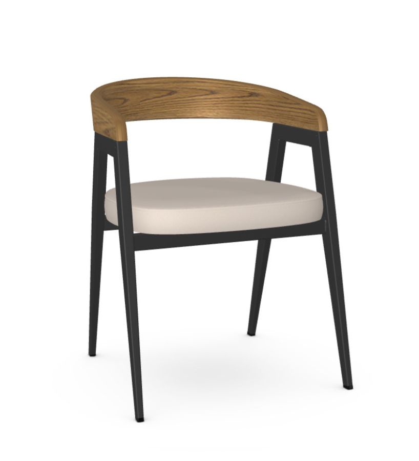 Carmela Dining Chair w/Wood Back : furniture