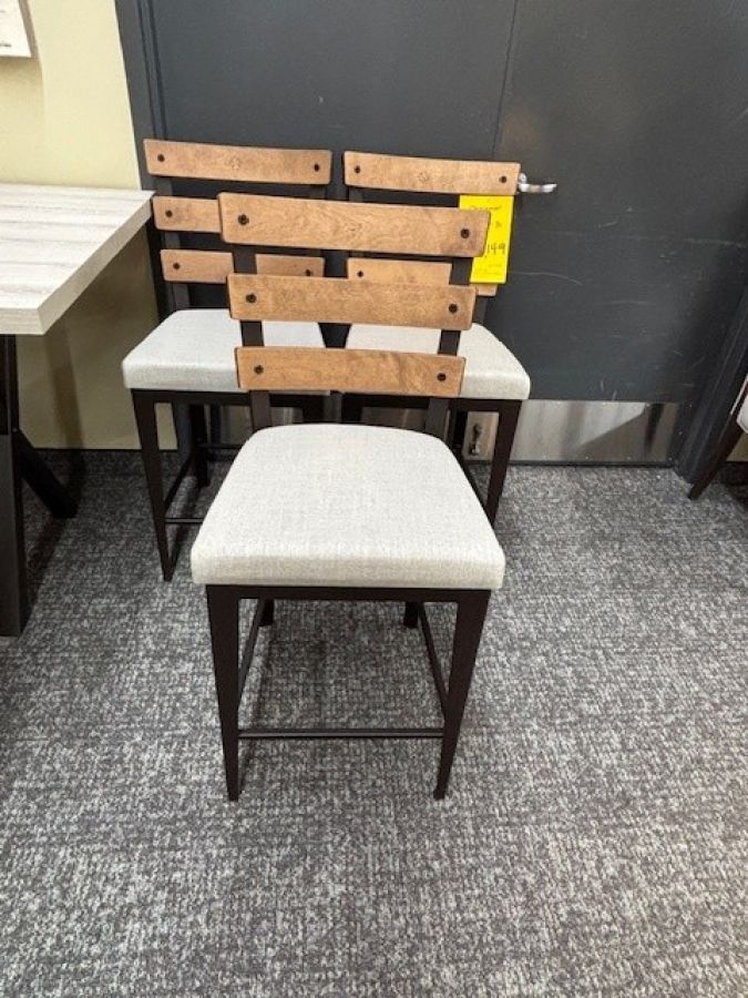 Set of 3 Counter Height Dexter Stationary Stools  : furniture