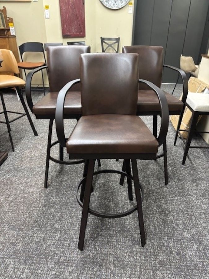 Set of 3 – Lance Bar Height Stools : barstool