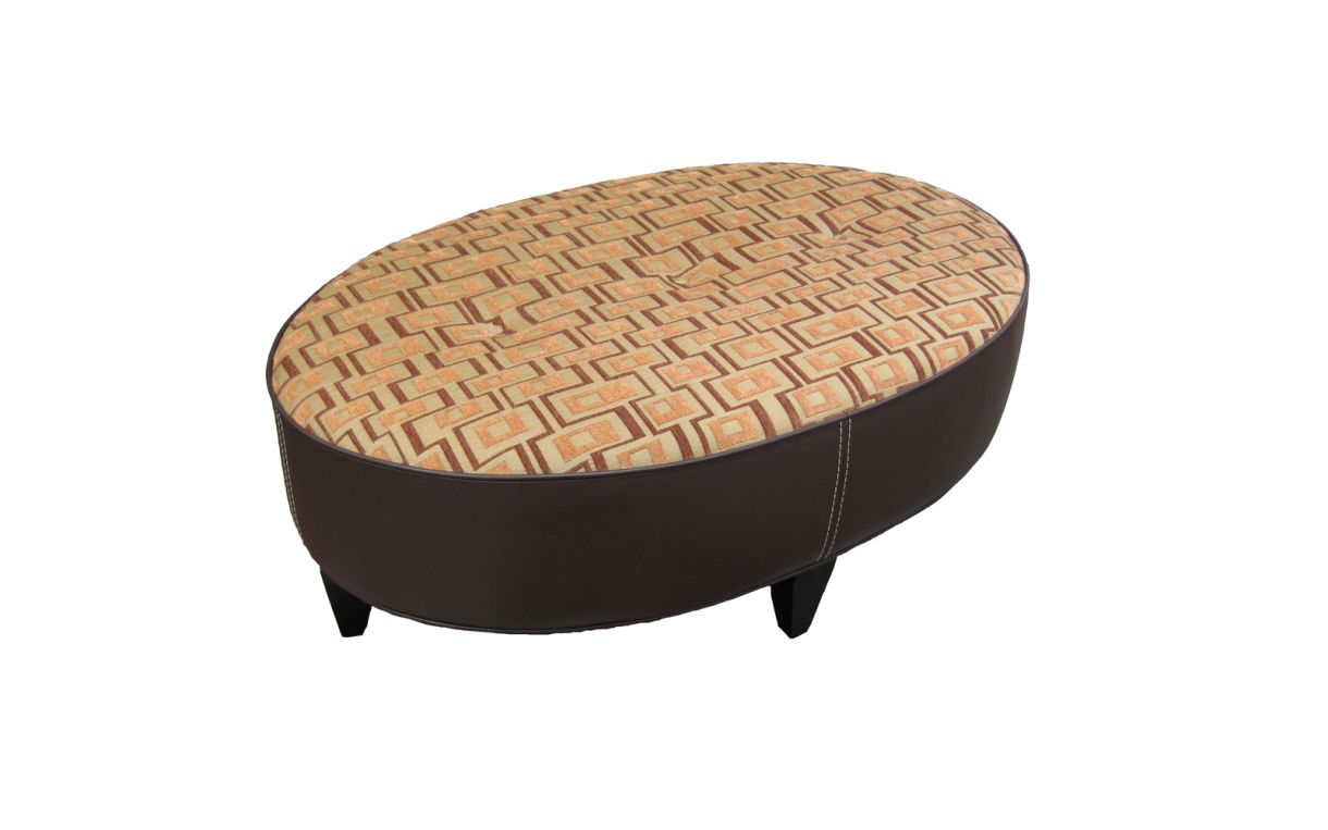 Main Street Oval Ottoman : furniture