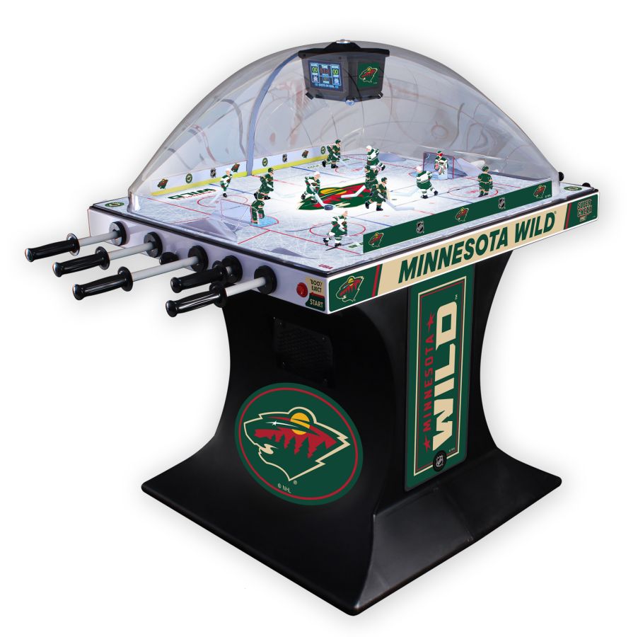 Super Chexx PRO NHL Wild vs Blackhawks w/LED Lights & Skated Ice : game-room