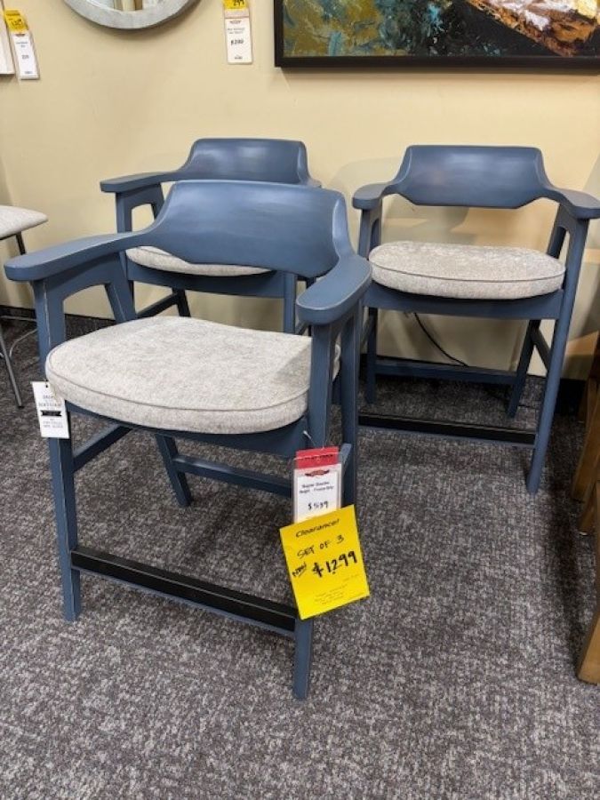 Set of 3 – Wagner Counter Height Stools : barstool